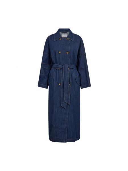 Mantel mit gürtel Co'couture blau