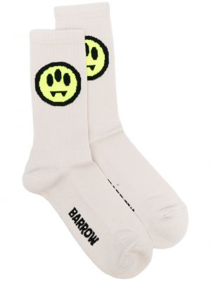 Ponožky s výšivkou Barrow bílé