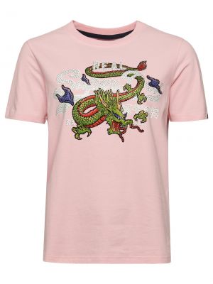 T-shirt à motif mélangé Superdry rose