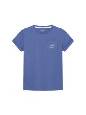 T-shirt en coton avec poches Hackett London bleu