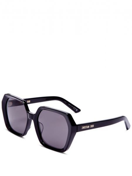 Очки солнцезащитные с геометрическим узором Dior черные