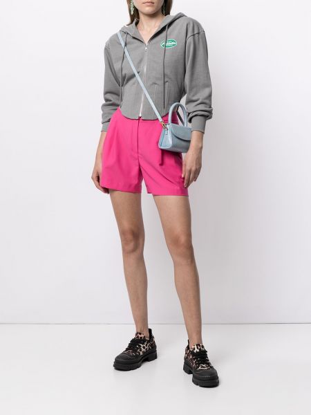 Shorts mit plisseefalten Pushbutton pink