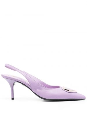 Herzmuster pumps Love Moschino lila