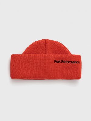 Вълнена шапка Peak Performance оранжево