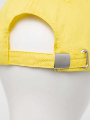 Bavlněná kšiltovka s aplikacemi United Colors Of Benetton žlutá