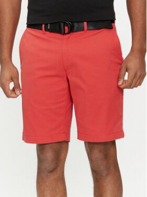 Shorts slim Calvin Klein rouge