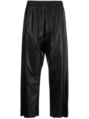 Leder hose Mm6 Maison Margiela schwarz