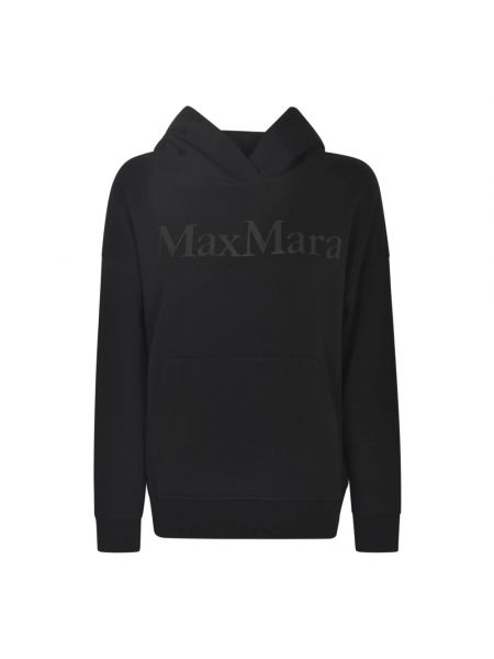 Bluza z kapturem Max Mara czarna