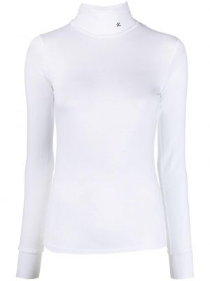 Camiseta de cuello vuelto Raf Simons blanco