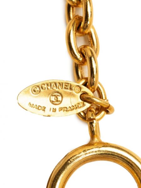 Pendentif matelassé Chanel Pre-owned doré