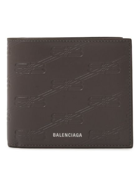 Кожаный кошелек Balenciaga серый