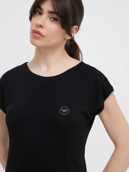 Spalna srajca Emporio Armani Underwear črna