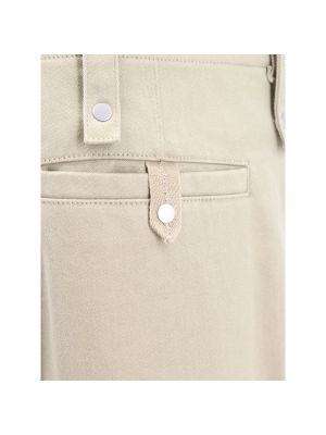 Pantalones chinos con cremallera de algodón Burberry