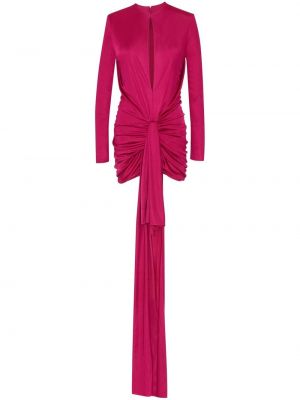 Mini šaty Saint Laurent ružová