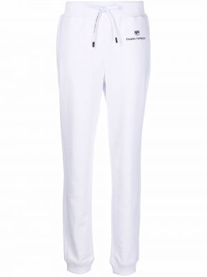 Панталони jogger с принт Chiara Ferragni бяло