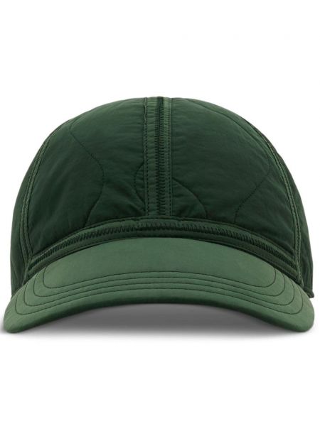 Pikowana czapka z daszkiem Burberry zielona