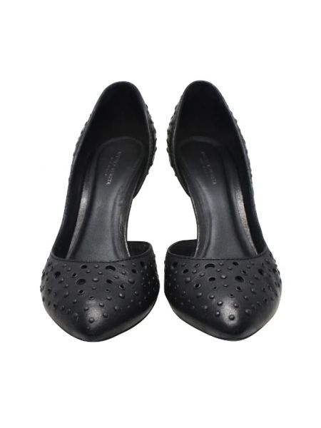 Retro calzado de cuero Bottega Veneta Vintage negro