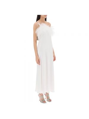 Sukienka długa w piórka Art Dealer biała