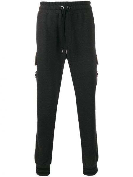 Spodnie sportowe z dżerseju Dolce And Gabbana szare