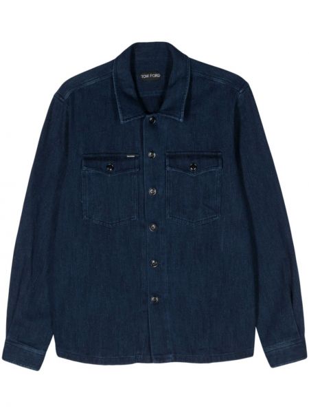 Džinsiniai marškiniai Tom Ford mėlyna