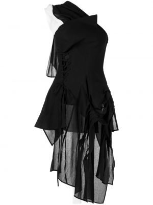 Sukienka koktajlowa asymetryczna Yohji Yamamoto