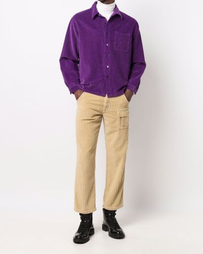 Camisa con botones Erl violeta