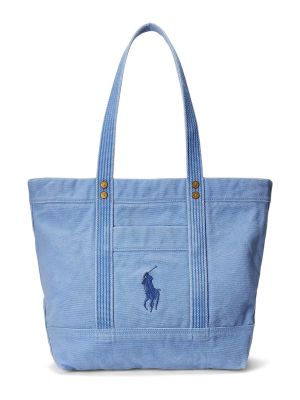 Nákupná taška Polo Ralph Lauren modrá