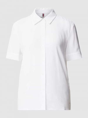 Koszula w jednolitym kolorze Tommy Hilfiger biała
