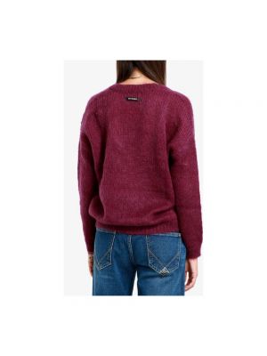 Suéter de punto de lana mohair Roy Roger's violeta