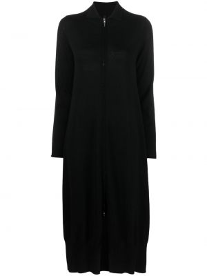 Černé vlněné šaty Pierantoniogaspari