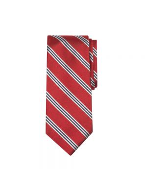 Jedwabny krawat Brooks Brothers czerwony