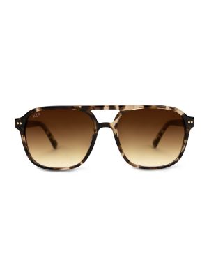 Oversize слънчеви очила с кристали Kapten & Son кафяво