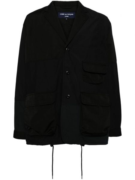 Puuvilla pitkä bleiseri Comme Des Garcons Homme musta