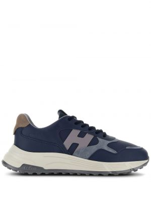 Bőr sneakers Hogan kék