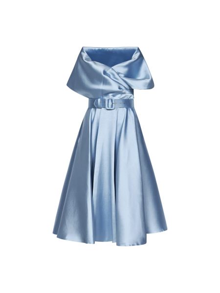 Niebieska sukienka midi Rhea Costa