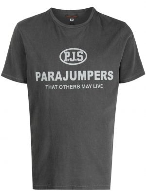 T-shirt Parajumpers grå