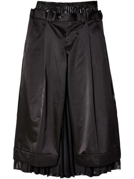 Plisované nohavice Junya Watanabe čierna