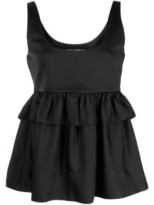 Silke tank top med peplum Cynthia Rowley svart