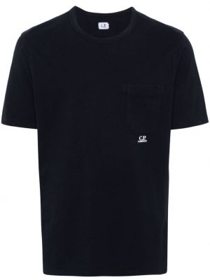 Raštuotas marškinėliai su kišenėmis C.p. Company mėlyna