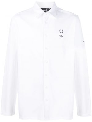Памучна риза бродирана Raf Simons X Fred Perry бяло