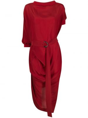 Asimetriškas midi suknele Vivienne Westwood raudona