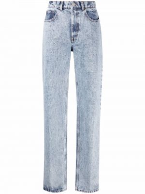 Jeans boyfriend en coton Nina Ricci bleu