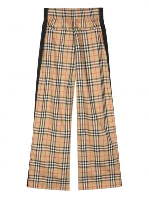 Kostkované rovné kalhoty Burberry