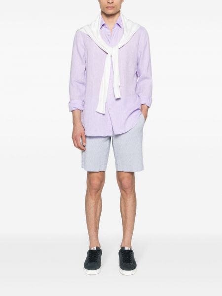 Lininė marškiniai Glanshirt violetinė