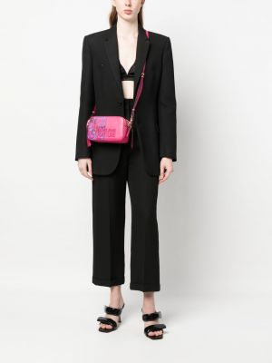 Schultertasche mit print Versace Jeans Couture pink