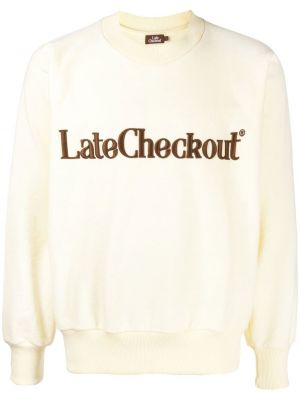 Bomull brodert sweatshirt Late Checkout