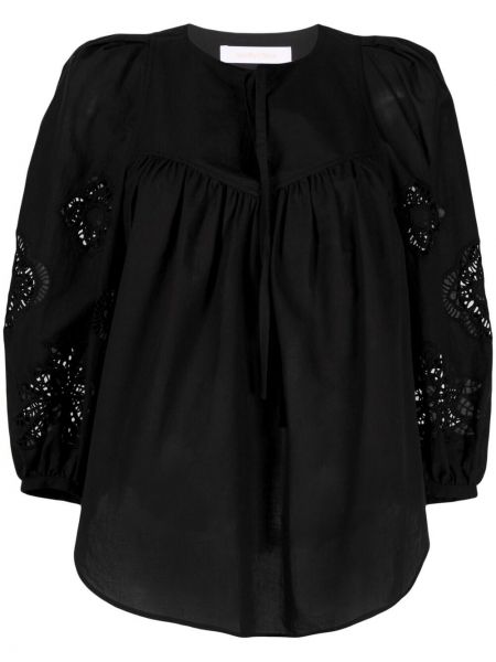 Blusa con bordado See By Chloé negro