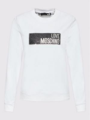 Mikina Love Moschino, bílá