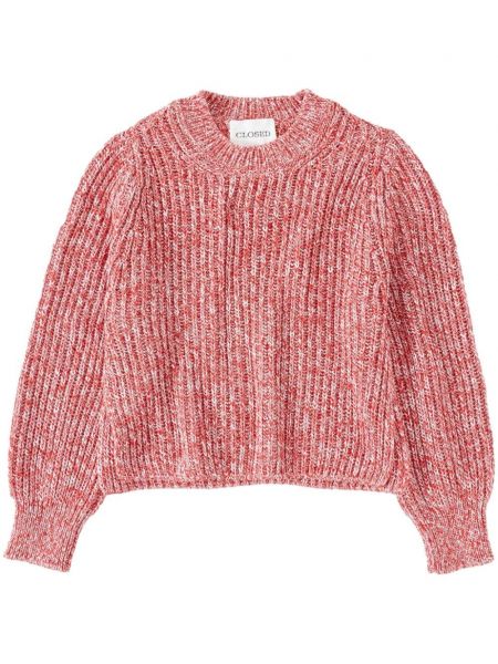 Chunky džemper s okruglim izrezom Closed crvena