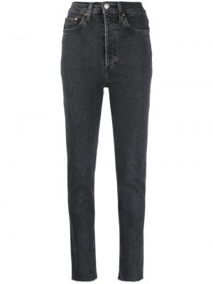 Slim fit skinny fit-jeans Re/done svart